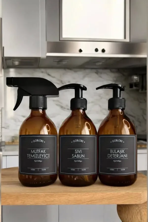 3'li to'plam 300ml shisha Amber sprey Oshxona tozalovchi - 1