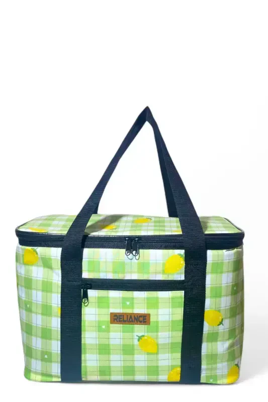 3'li to'plam 35+20+10 l oziq-ovqat tashish termos Termal ovqatlanish sovutgich piknik sumkasi-yashil - 5