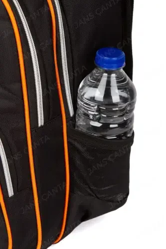 3lik Boshlang'ich maktab termal oziq-ovqat va qalamdonli maktab sumkasi - qora basketbol - 6