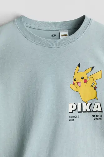 3'lü Baskılı Tişört - Beyaz/Pokémon - H&M (1)