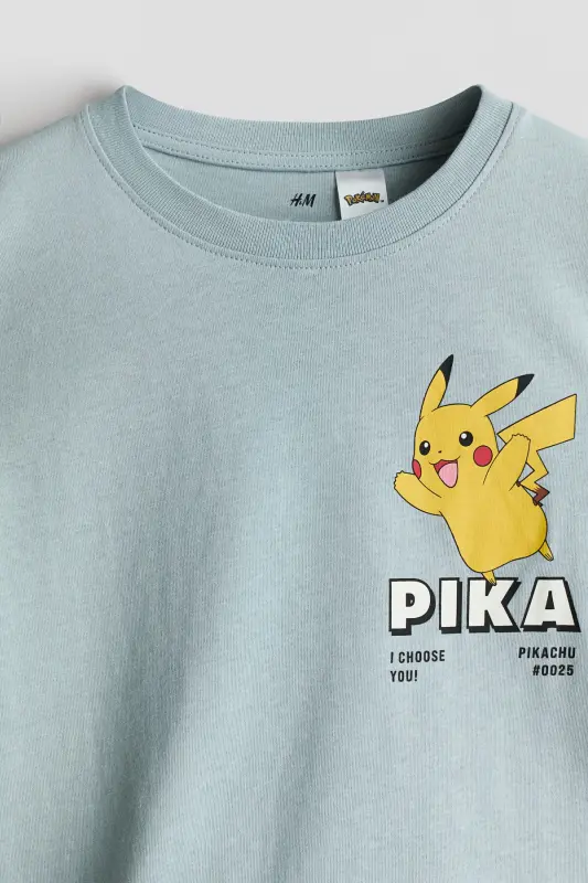 3'lü Baskılı Tişört - Beyaz/Pokémon - 2
