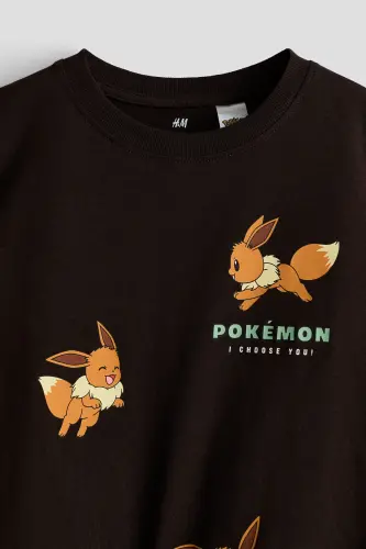 3'lü Baskılı Tişört - Beyaz/Pokémon - 3
