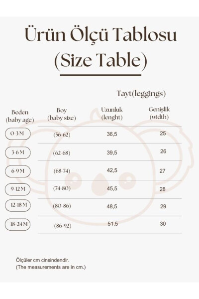 3'lü Bebek Fitilli Tayt Model 2 - 4