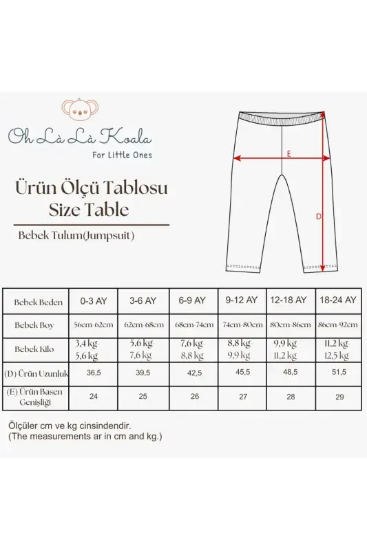 3lü Bebek Fitilli Tayt Model 2 - OHLALAKOALA