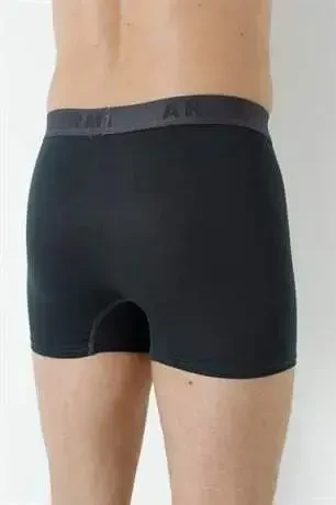 3'lü Füme Erkek Boxer Likralı Esnek Kumaş - 5