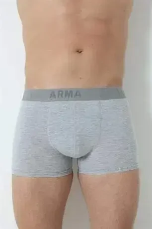 3'lü Gri Erkek Boxer Likralı Esnek Kumaş - 4