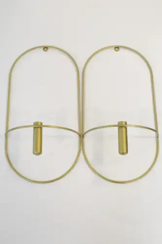 3'lü Romera Classic Exclusive Elegante Set, Modern Dekoratif Metal 3'lü Duvar Saati-3lüGold - 4