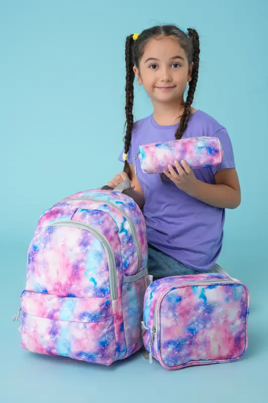 3'lü School Bag Set BATIK /PLCAN.2079.315-Batik - 1