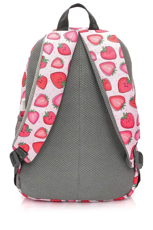 3'lu School Bag Set Strawberry /plcan2079.340-Pink - 5
