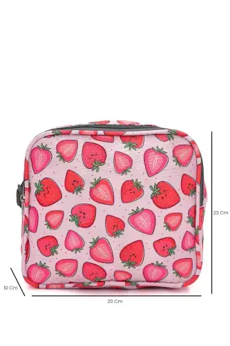 3'lu School Bag Set Strawberry /plcan2079.340-Pink - 6