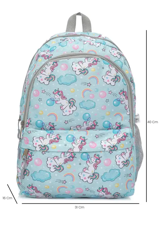 3'lü Okul Çanta Seti BLUE UNİCORN / PLCAN2079.320-Unicorn Mavi - 4
