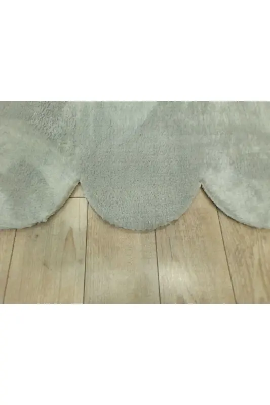 3'Lü Set Kaymaz Taban Banyo Paspası Halısı 50x50 Yuvarlak Papatya 50x60 LAZER-60x100 LAZER-Açık Gri - 2