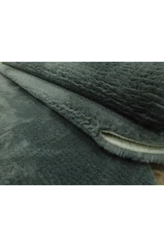 3'Lü Set Kaymaz Taban Banyo Paspası Halısı 50x50 (yuvarlak papatya ) --50x60(LAZER)- -60x100 (LAZER)-Koyu Gri - 2