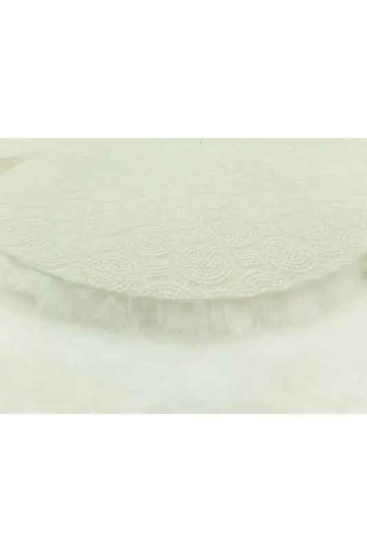 3'lü Set Kaymaz Taban Banyo Paspası Halısı 50x50 (yuvarlak papatya ) --50x60(LAZER)- -60x100 (LAZER)-Beyaz - 5