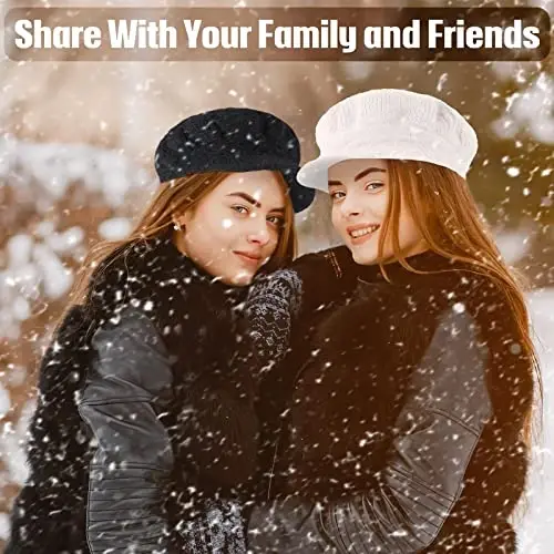 3pcs Women Warm Hat | Winter Slouchy Beanie Cap, Soft Warm, Secure Fit, Windproof, Knitted Newsboy Hats, for Outdoor Work Daily Use Women Ski Snow - 3PCS (1)