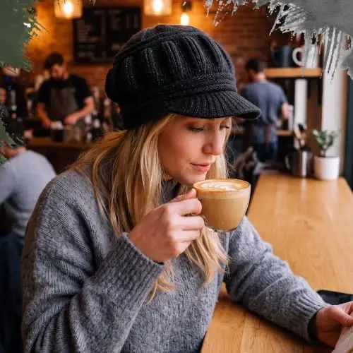 3pcs Women Warm Hat | Winter Slouchy Beanie Cap, Soft Warm, Secure Fit, Windproof, Knitted Newsboy Hats, for Outdoor Work Daily Use Women Ski Snow - 6