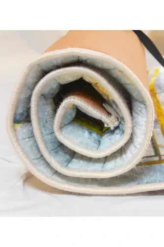 3см Толстый Мягкий Коврик для Намаза с Губкой, Не Болят Колени, Приданое, Подарок, Складывается - СЕРОЕ ЗОЛОТО - 3