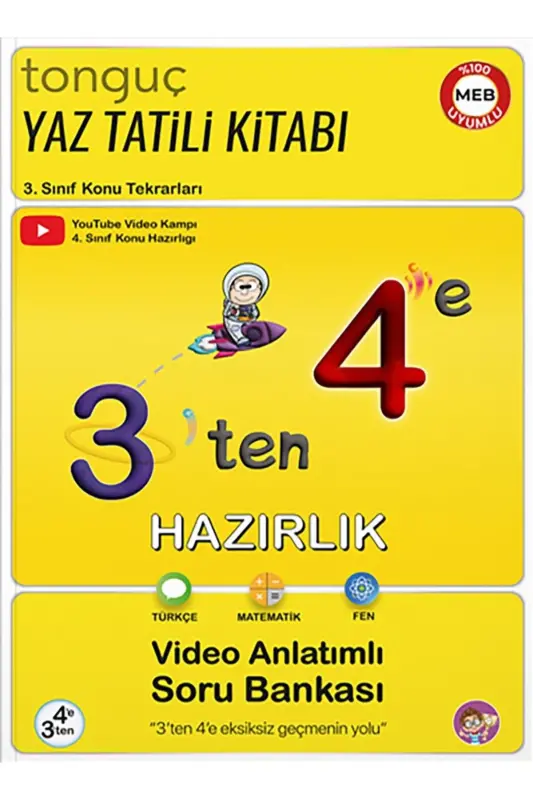 3 Ten 4 E Hazırlık Yaz Tatil Kitabı - 1