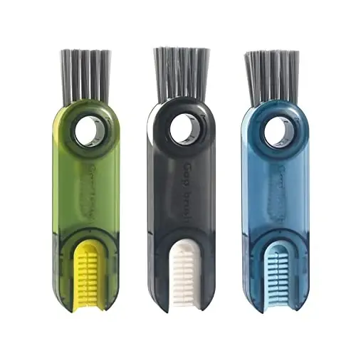 3 in 1 Cup Lid Gap Cleaning Brush Set, Multifunctional Insulation Bottle Cleaning Tools, Mutipurpose Tiny Silicone Cup Holder Cleaner, Home Kitchen Cleaning Tools - VIDONIO (1)