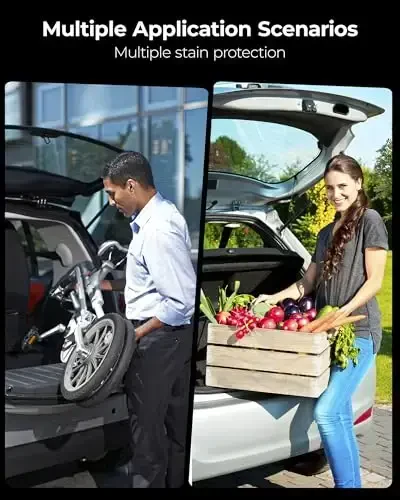 3W Cargo Liner Range Rover Sport 2014-2022 uchun mos, TPE barcha ob-havo sharoitiga moslashtirilgan yukxona gilami Range Rover Sport to'liq komplekt avtomobil gilamlari, qora - 7