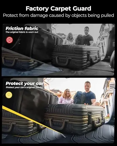 3W Cargo Liner Range Rover Sport 2014-2022 uchun mos, TPE barcha ob-havo sharoitiga moslashtirilgan yukxona gilami Range Rover Sport to'liq komplekt avtomobil gilamlari, qora - 3