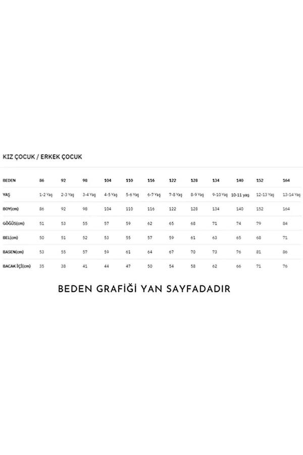 4-14 Yaş Kız Çocuk Kot Slopet Tulum - 4