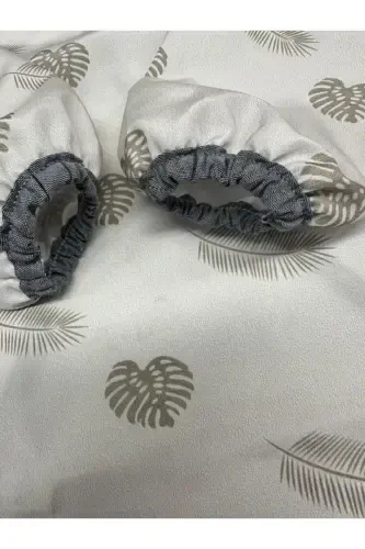 4-7 Лет Водонепроницаемый Фартук с Длинными Рукавами для Детских Занятий и Рисования - Бежевый Лист - 3