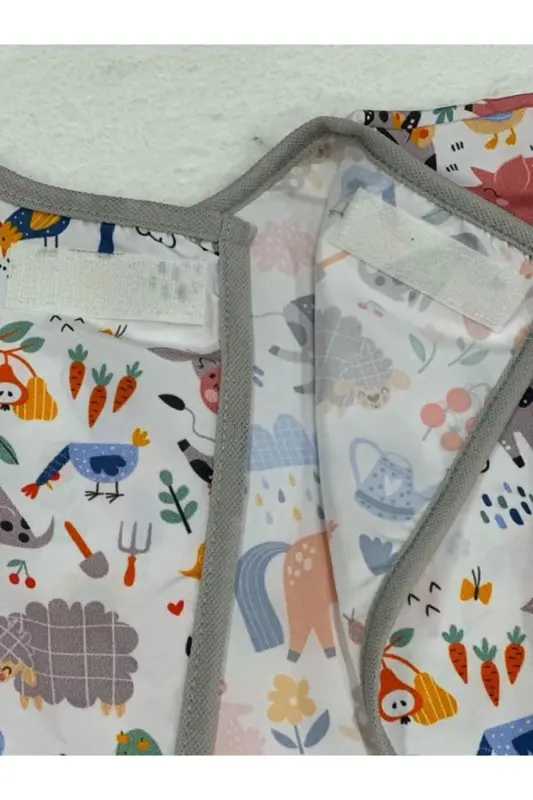 4-7 Yaş Sıvı Geçirmez, Uzun Kollu Çocuk Faaliyet Aktivite Boyama Önlüğü-farm - 5