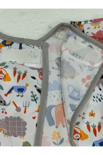 4-7 Yaş Sıvı Geçirmez, Uzun Kollu Çocuk Faaliyet Aktivite Boyama Önlüğü-farm - 5