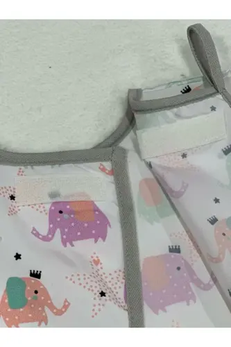 4-7 Yaş Sıvı Geçirmez, Uzun Kollu Çocuk Faaliyet Aktivite Boyama Önlüğü-fil - 4