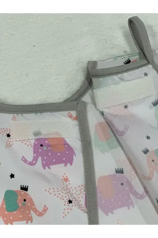 4-7 Yaş Sıvı Geçirmez, Uzun Kollu Çocuk Faaliyet Aktivite Boyama Önlüğü-fil - 4