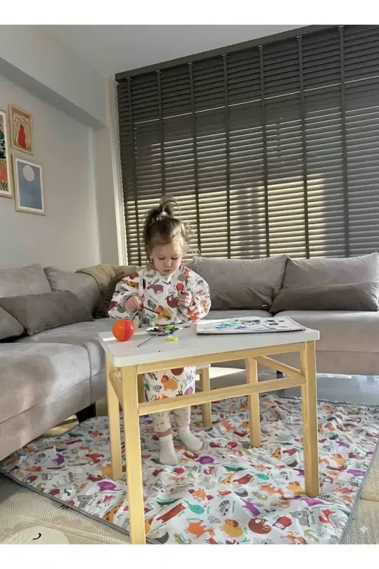 4-7 Years, Zoo, Waterproof, Machine Washable, Long Sleeve Kids Activity, Activity Painting Apron - 1