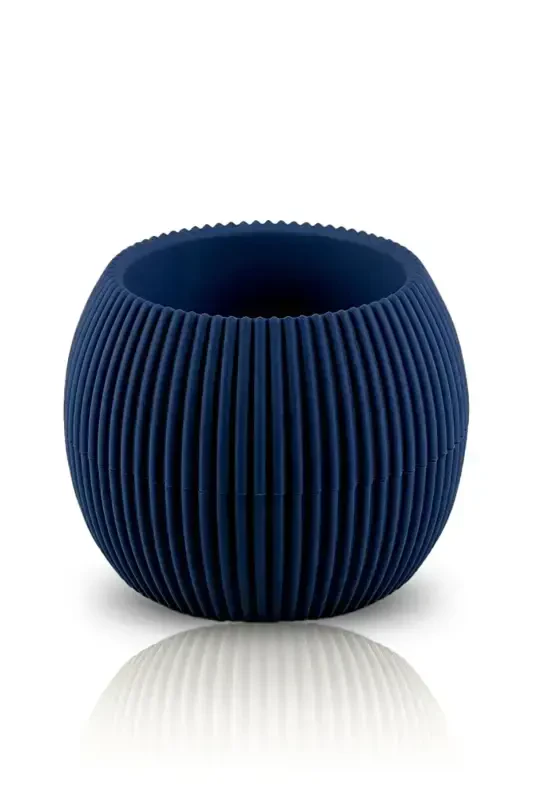 4 Adet 0.15 Litre Mini Mercan Kaktüs Sukulent Saksısı Minik Plastik Saksı No 1-Mavi - 3