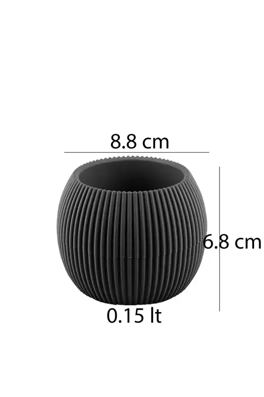 4 Adet 4 Renk 0.15 Litre Karışık Renkli Mini Mercan No1 Kaktüs Ve Sukulent Saksısı-KARAŞIK - 2