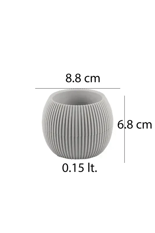 4 Adet 4 Renk 0.15 Litre Karışık Renkli Mini Mercan No1 Kaktüs Ve Sukulent Saksısı-KARAŞIK - 4