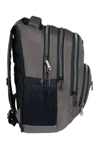 4 bo'limli suv o'tkazmaydigan mato planshetli bo'linmali o'rta maktab litsey maktab ryukzaki-jigarrang - MESCHAIN (1)