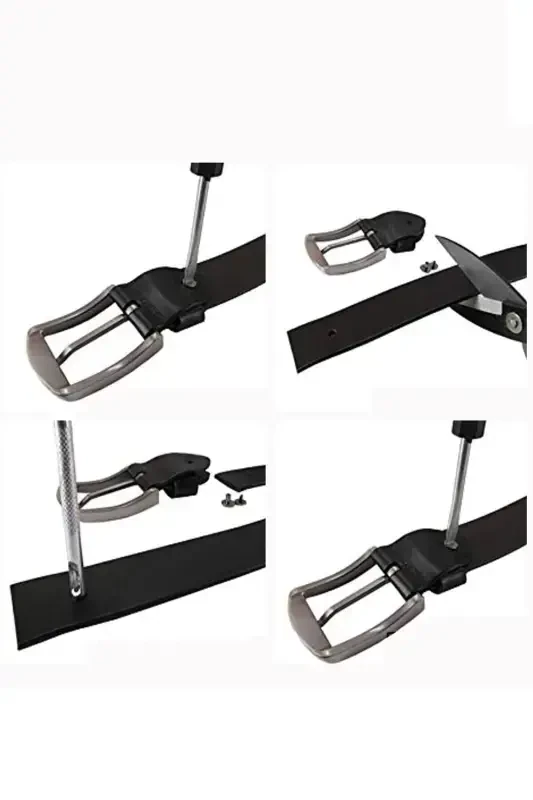 4 Cm 100%genuineleatherbrown Men's Belt-Brown - 3