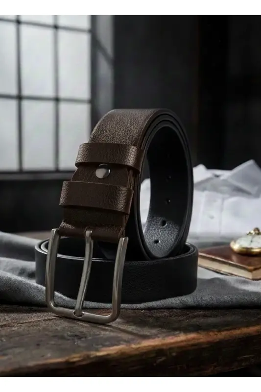 4 Cm 100%genuineleatherbrown Men's Belt-Brown - 7