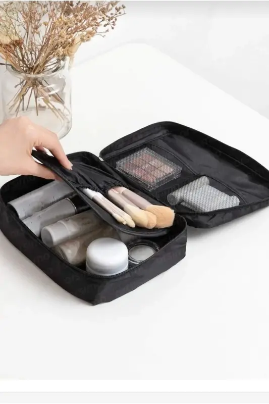 4 Compartment Makeup Bag Cosmetic Makeup Suitcase Set | Care Travel Makeup Cosmetic Organizer Bag - 7