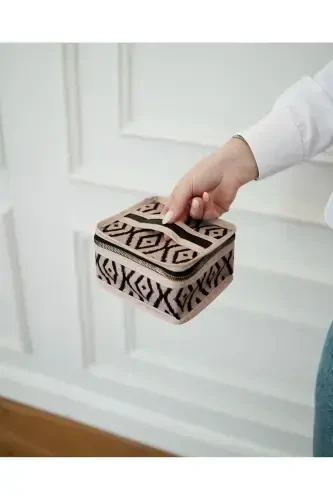 4 Compartment Makeup Bag Cosmetic Makeup Suitcase Set | Grooming Travel Makeup Cosmetic Organizer Bag-Beige - PHARMA ACQUA (1)