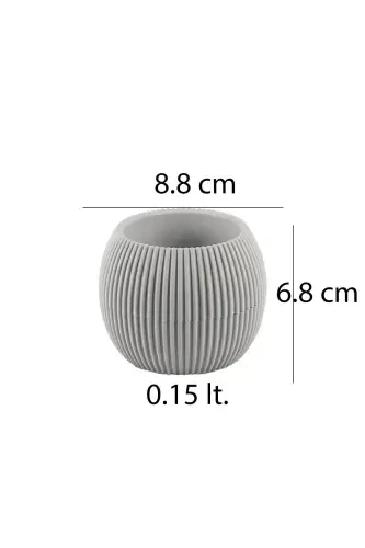 4 Dona 0,15 Litrli Mini Marjon Kaktus Sukkulent Tuvaği Kichik Plastik Tuvaq No 1-BEJ - TEMMUZ HOME (1)