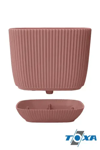 4 Dona 0.27 Litr Pushti Marjon Kvadrat Tuva Mini Oʻlchamli Kaktus Sukulent Tuva Taglikli Plastik Tuva-PUSHTI - 4