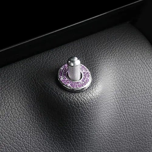 4 dona Bling Ichki Avtomobil Eshigi Qulfi Qopqog'i Stikerlari, Rhinestones Tortuvchi Rod Bolt Bezaklari, Ayollar Qizlar uchun Kristalli Avto Dekallar, C Class C200L GLC260 C260L uchun Yaltiroq Avtomobil Eshigi Qulfi Pin Qopqoqlari - 5