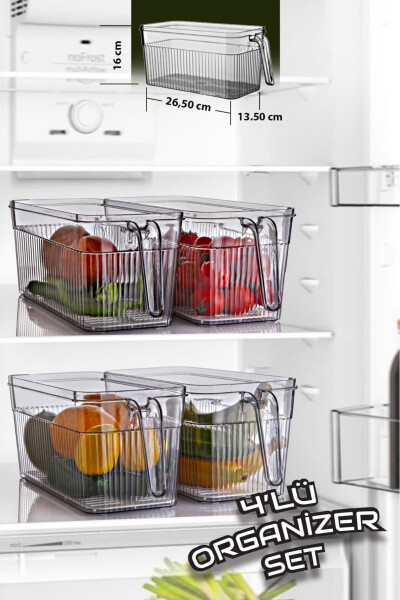 4-Handle Filtered Cabinet Organizer - OPEN HOME CONCEPT