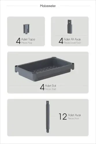 4-ярусная полка для ванной, черный органайзер для ванной, полка для шампуня, полотенцедержатель, шкафчик. - 4