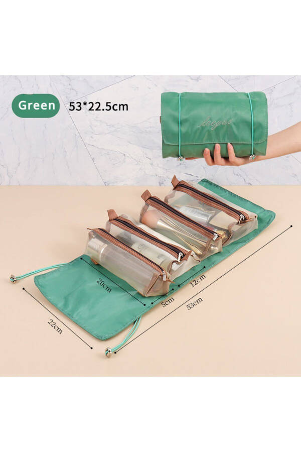 4-in-1 Compartment Foldable Makeup Bag Women Multifunctional Storage Bag - 17