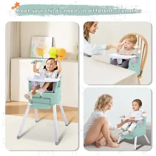 4-in-1 Portable Baby High Chair - 7