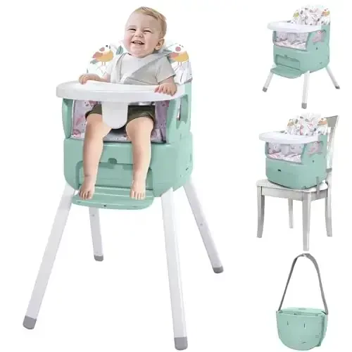 4-in-1 Portable Baby High Chair - 1