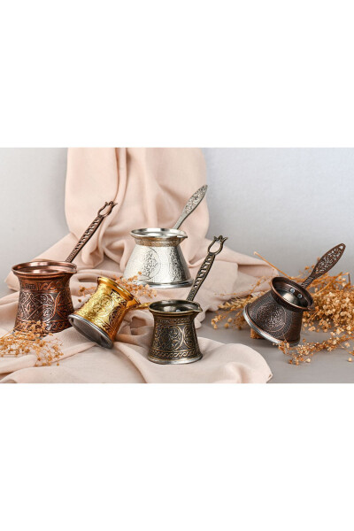 4 KİŞİLİK İNOX UYUMLU DÖKÜM CEZVE-ROSE GOLD - AYTEK HEDİYELİK (1)