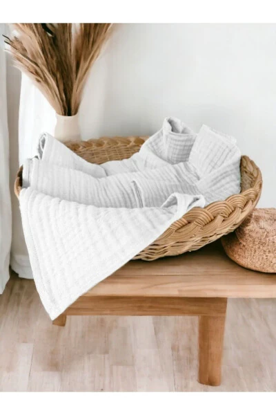 4 Layer Muslin Blanket Baby Blanket Organic Cotton Multi-Purpose Cotton Muslin Blanket Swaddle Blanket - Modazone